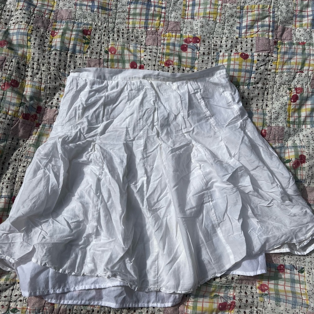 White Flowy Skirt